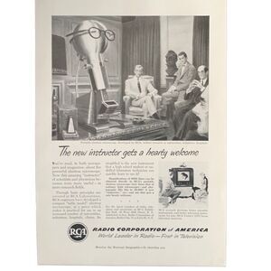 Vintage 1950 Radio Corporation of America RCA New Instructor Ad Advertisement